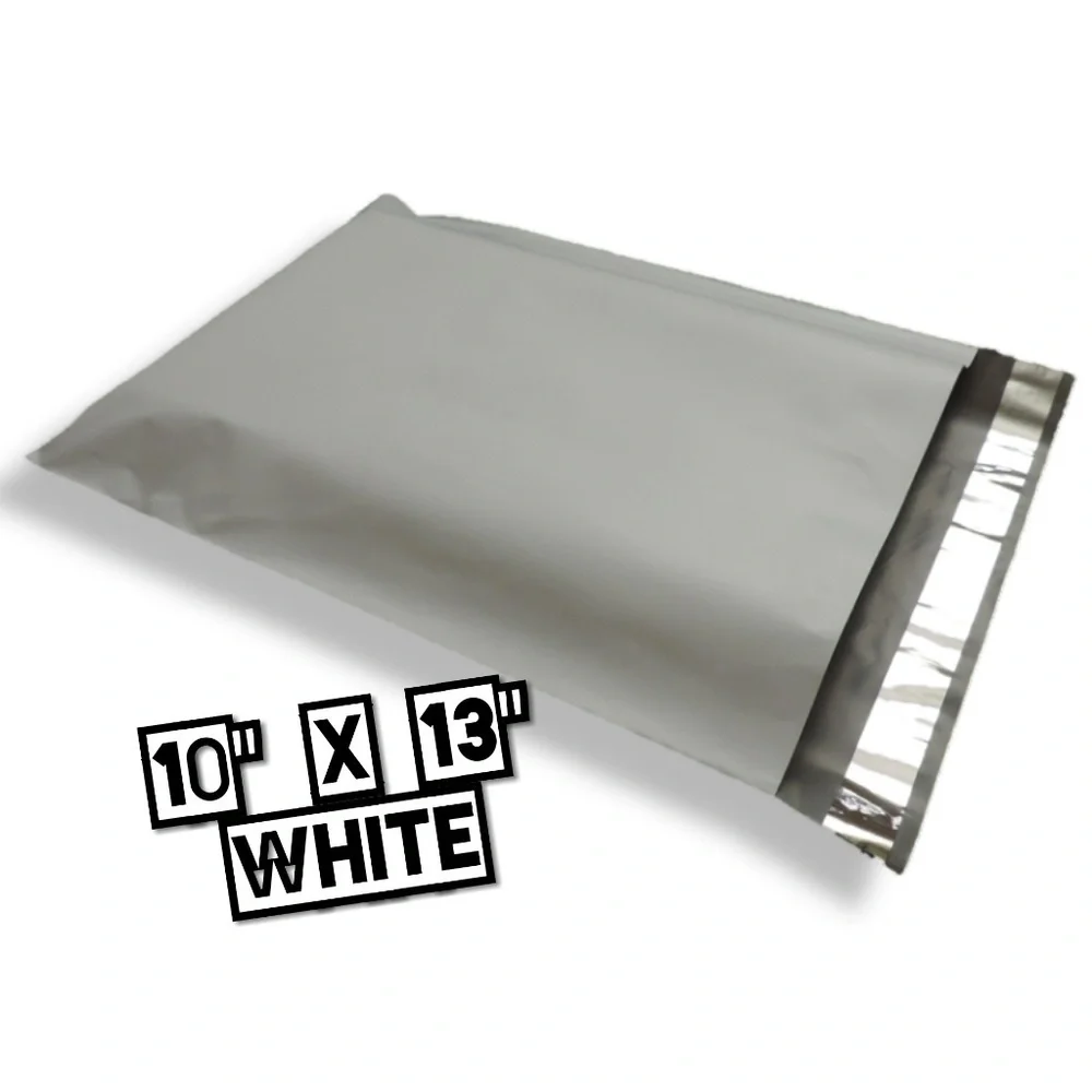 50 Poly Mailers 10x13 White